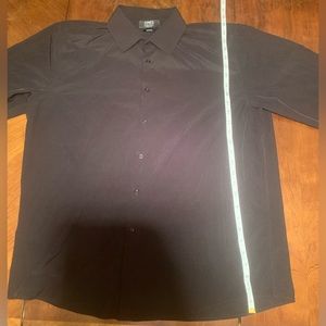 Men's Black Jones New York Signature Slim-Fit Tech Dress Shirt (Size: XL)